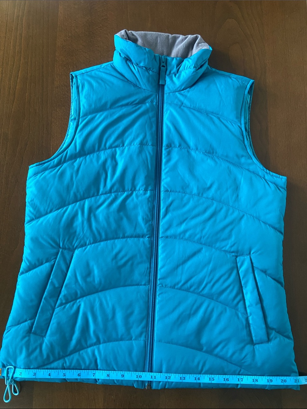 Women’s Turquoise lightweight puffer vest, Lands End, size S - Picture 13 of 16